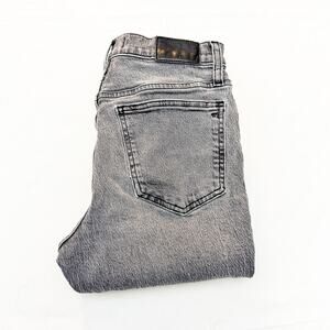 Madewell The Perfect Vintage Jean Denim Gray Wash Raw Hem Straight Size 26P